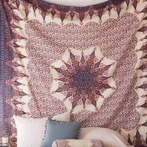 Purple Medallion Tapestry